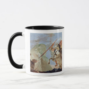 Bellerophon, met Pegasus, die de Chimera slacht, Mok