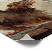 Bellerophon, met Pegasus, die de Chimera slacht, Poster (Hoek)