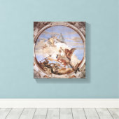 Bellerophon on Pegasus – Giovanni Battista Tiepolo Canvas Afdruk (Insitu (Houten vloer))