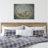 Bellerophon Riding Pegasus, c.1746-47 (fresco) Canvas Afdruk (Insitu (Slaapkamer))