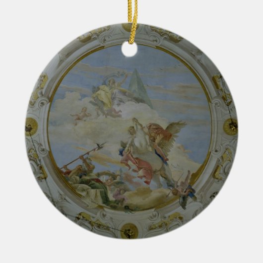 Bellerophon Riding Pegasus, c.1746-47 (fresco) Keramisch Ornament (Voorkant)
