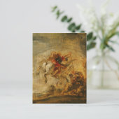 Bellerophon Riding Pegasus vechten tegen de Chimer Briefkaart (Staand voorkant)