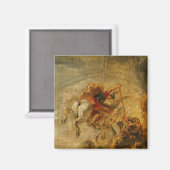 Bellerophon Riding Pegasus vechten tegen de Chimer Magneet (Voorkant / Achterkant)