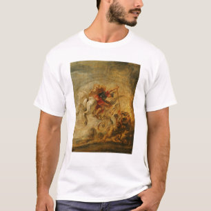 Bellerophon Riding Pegasus vechten tegen de Chimer T-shirt