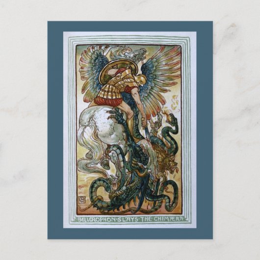 Bellerophon slaapt in de Chimera Briefkaart (Voorkant)