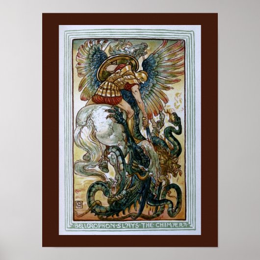 Bellerophon slaapt in de Chimera Poster (Voorkant)
