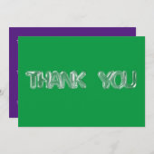 BELLETTERTYPE WISSEN (groen vignet) Bedankkaart (Voorkant / Achterkant)