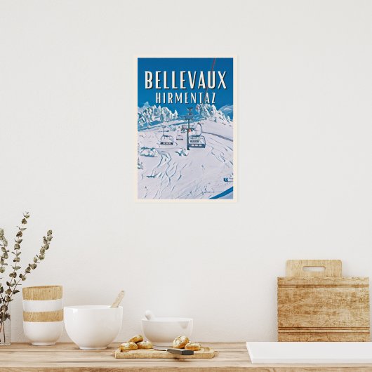 Bellevaux Hirmentaz Poster (Keuken)
