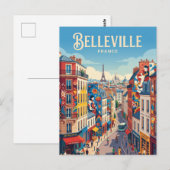 Belleville Frankrijk Briefkaart (Voorkant / Achterkant)