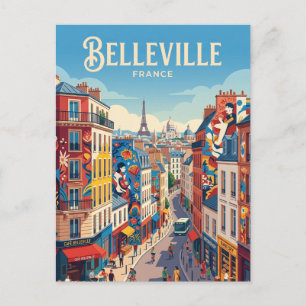 Belleville Frankrijk Briefkaart