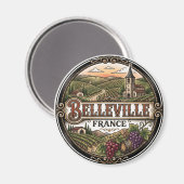 Belleville Frankrijk Magneet (Voorkant / Achterkant)