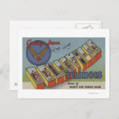 Belleville, Illinois - grote letterscènes Briefkaart (Voorkant / Achterkant)