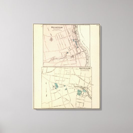 Belleville, Montclair, NJ Canvas Afdruk (Voorkant)
