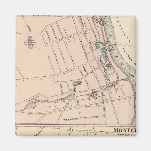 Belleville, Montclair, NJ Magneet (Voorkant)