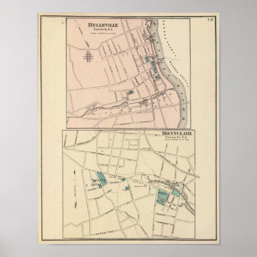 Belleville, Montclair, NJ Poster (Voorkant)