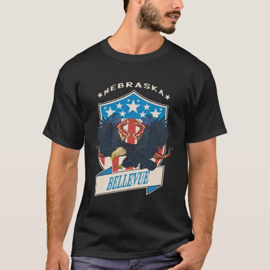 Bellevue City National Nebraska Day T-shirt (Voorkant)