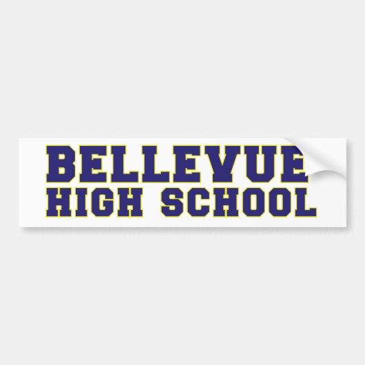Bellevue High School Bumpersticker (Voorkant)