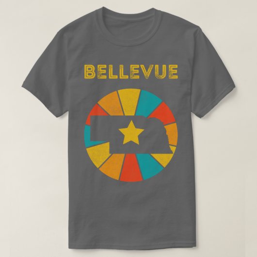 Bellevue Nebraska  Verdrietig Souvenir 1 T-shirt (Design voorkant)