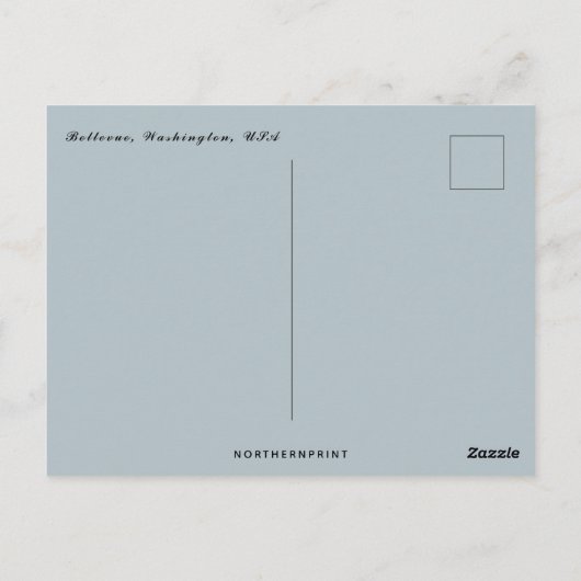 Bellevue Washington Briefkaart (Achterkant)