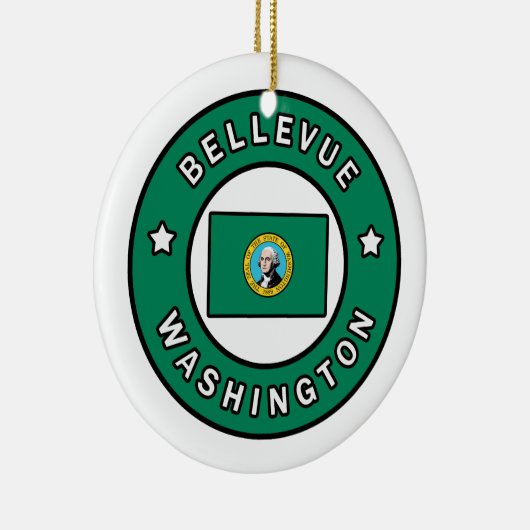 Bellevue Washington Keramisch Ornament (Rechts)