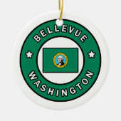 Bellevue Washington Keramisch Ornament (Voorkant)