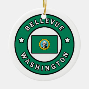 Bellevue Washington Keramisch Ornament