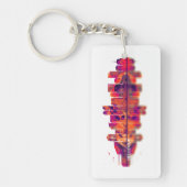 Bellevue Washington Skyline Sleutelhanger (Voorkant)