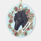 Bellflower Black Horse ornament (Links)