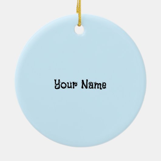 Bellflower Black Horse Ornament (Achterkant)