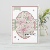  Bellflower Details op de achterste verjaardag Kaart (Staand voorkant)