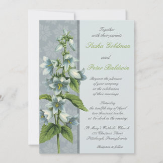 Bellflower Floral Wedding Kaart