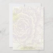  bellflower paarse rozen bruiloft uitnodiging (Achterkant)