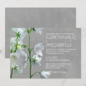 Bellflower Wedding-uitnodigingen Kaart (Voorkant / Achterkant)