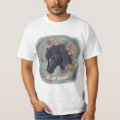 Bellflower Zwart Paard T-shirt (Voorkant)