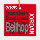 Bellhop Extraordinaire CUSTOM Keramisch Ornament (Voorkant)