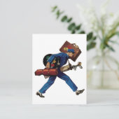 Bellhop in Uniform, Suitcase en Golf Club (Staand voorkant)