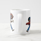  Bellhop in Uniform, Suitcase en Golf Club Grote Koffiekop (Achterkant)