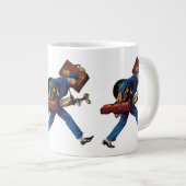  Bellhop in Uniform, Suitcase en Golf Club Grote Koffiekop (Voorkant rechts)