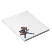  Bellhop in Uniform, Suitcase en Golf Club Notitieblok (Schuin)