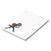  Bellhop in Uniform, Suitcase en Golf Club Notitieblok (Linkerzijde)