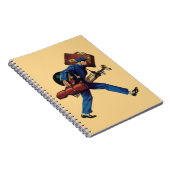  Bellhop in Uniform, Suitcase en Golf Club Notitieboek (Rechterzijde)