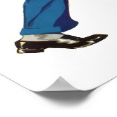  Bellhop in Uniform, Suitcase en Golf Club Poster (Hoek)