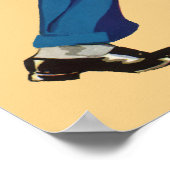  Bellhop in Uniform, Suitcase en Golf Club Poster (Hoek)