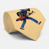  Bellhop in Uniform, Suitcase en Golf Club Stropdas (Opgerold)