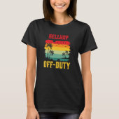 Bellhop On Holiday Off Duty  Summer Break Outfit T-shirt (Voorkant)