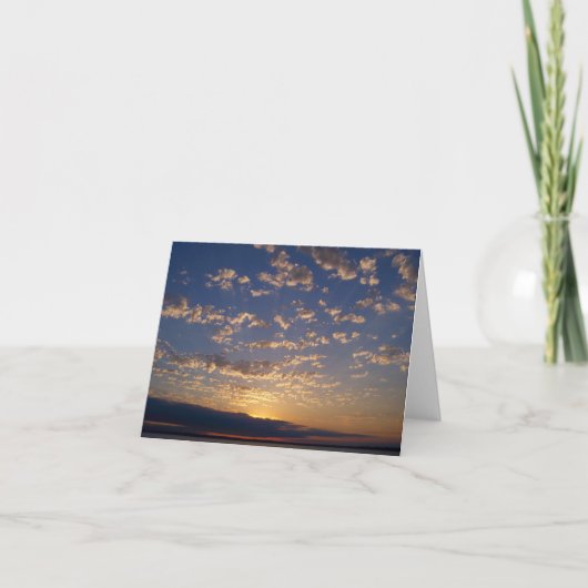 Bellingham Bay Sunset Kaart (Voorkant)