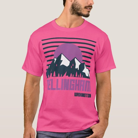 Bellingham  Mountains Hiking Camp Washingto T-shirt (Voorkant)