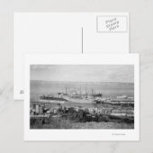 Bellingham, WA Docks Uitzicht of Lumber Ships Briefkaart (Voorkant / Achterkant)