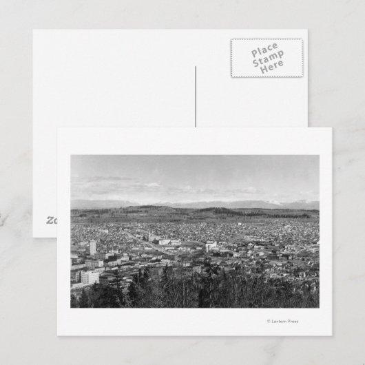 Bellingham, WA Town Uitzicht uit Sehome Hill 2 Briefkaart (Voorkant / Achterkant)