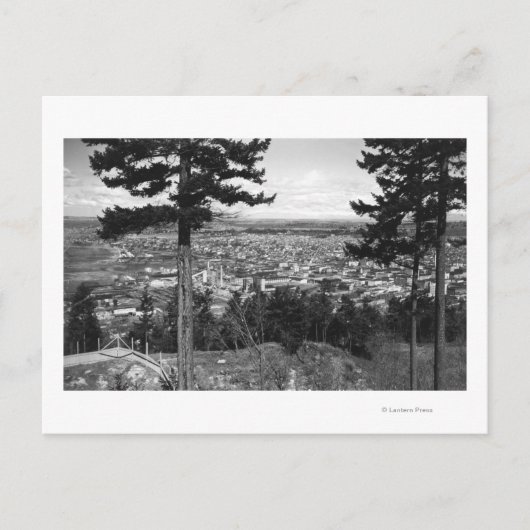 Bellingham, WA Town Uitzicht uit Sehome Hill Briefkaart (Voorkant)